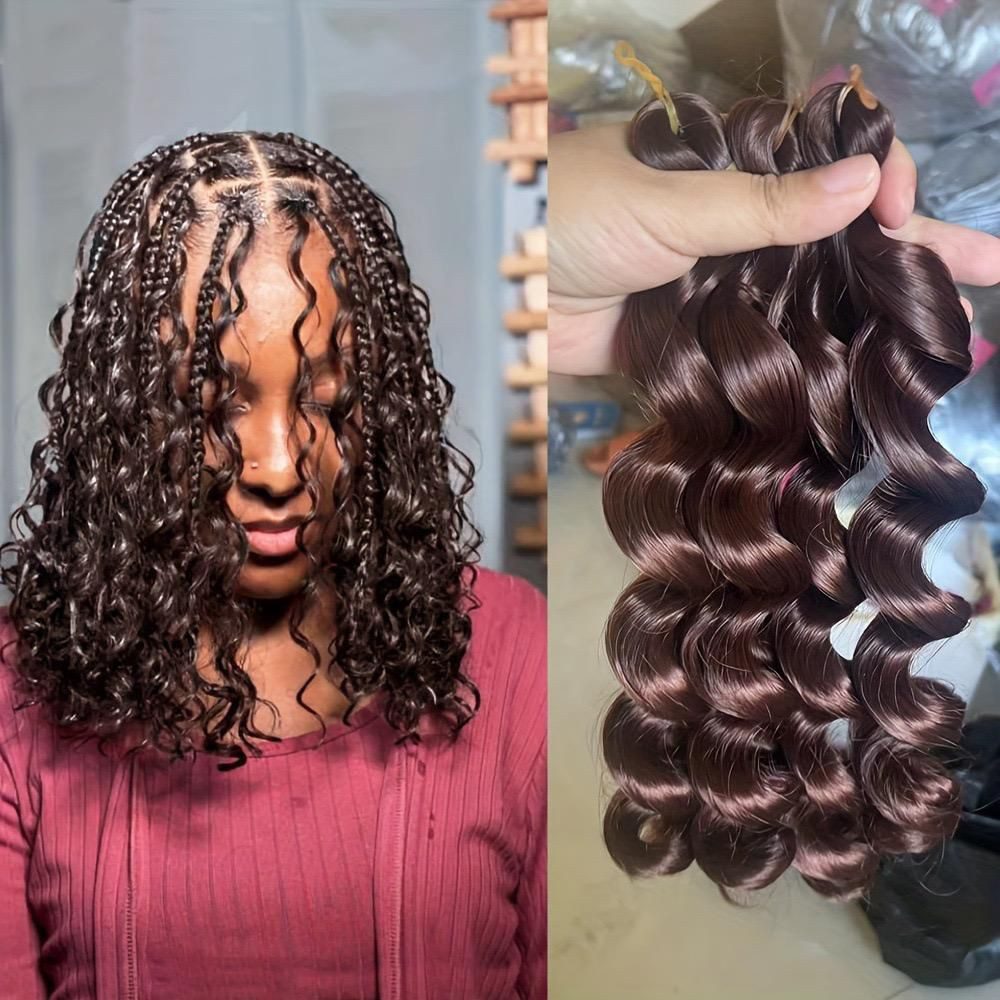 French Curl Braiding Hair - Loose Wave Synthetic Hair Extensions